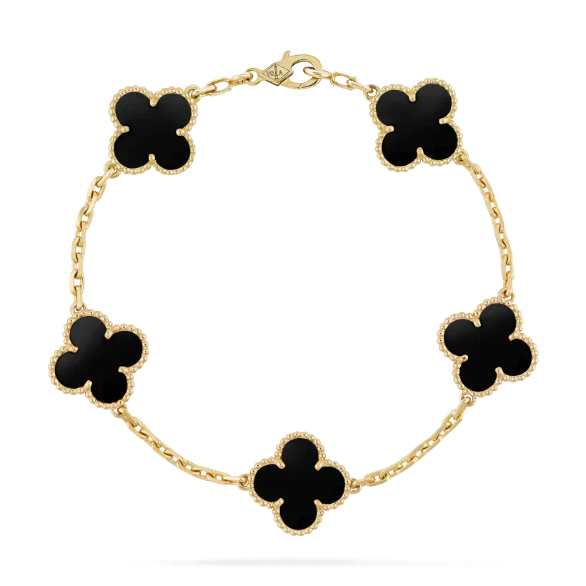 CLOVER | BLACK BRACELET