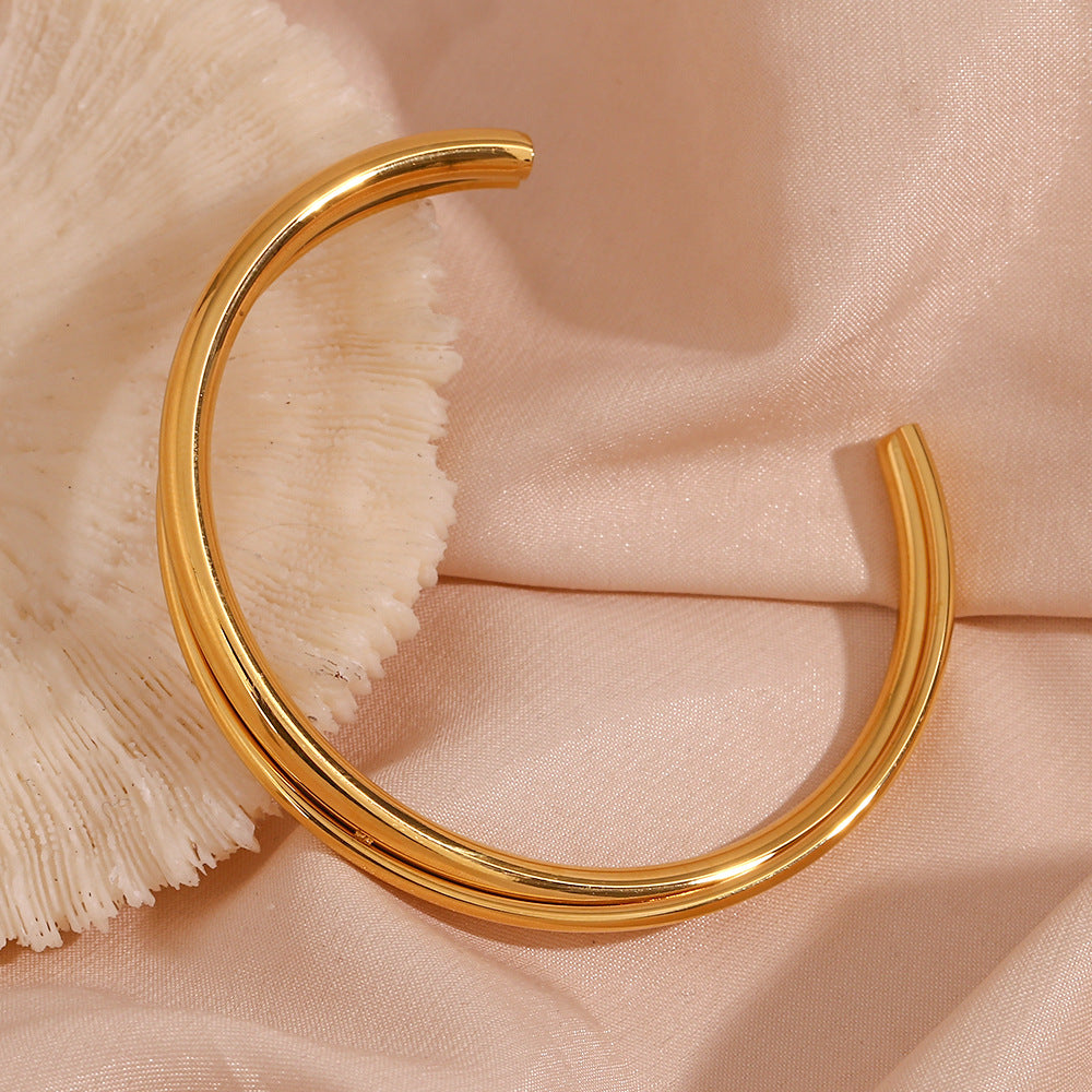 Rianne Layered Gold Bangle